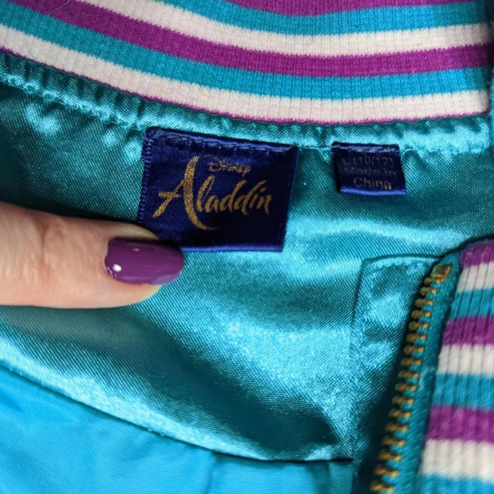 Disney Aladdin Themed Jacket Girl Size 10/12